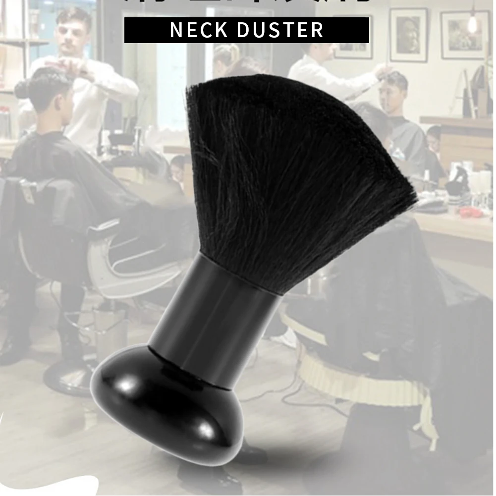 

New Arrival Soft Black Neck Face Duster Brushes Barber Hair Clean Hairbrush Salon Cutting Hairdressing Styling Makeup Tool
