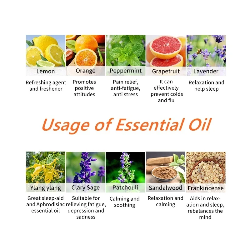 2/3/4/5 шт. лаванда лимон сандаловое дерево|Эфирное масло| |