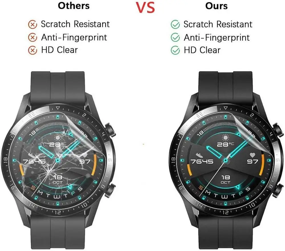 Защитная пленка для GT GT2 46 мм прозрачная защитная HD умных часов Huawei Watch gt 2 крышка