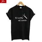 Женская футболка с надписью It Leviosa Not Leviosa, черная футболка с коротким рукавом, женские летние повседневные Базовые Женские топы оверсайз