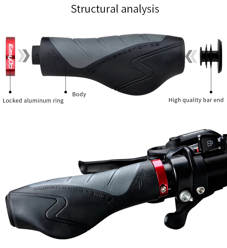 EasyDo, модные, хорошо пропускающие воздух, MTB, ручки на руль, эргономичный дизайн, противоскользящие, велосипедные ручки, аксессуары