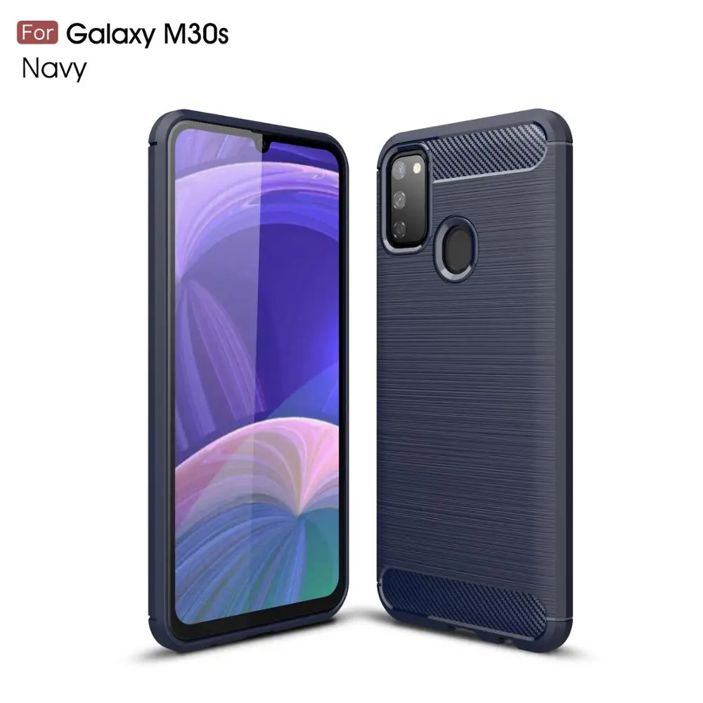 Carbon fiber anti-fall soft mobile phone case for -Samsung -galaxy M40 NOTE 9 10 Plus A70S A6 J4 J8 J6 2018 A8 A9 Star J2 CORE | Мобильные
