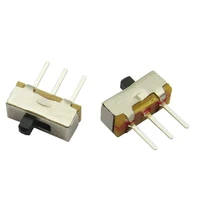100pcs ss 12d00 1p2t mounting slide switch power supplies button 5mm handle dc 50v 0 5a wholesale price