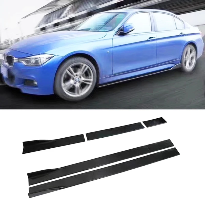 

Универсальные боковые удлинители из углеродного волокна 2 м/2,2 м, боковые юбки автомобиля, разветвители Winglet, бампер для губ для BMW, Audi, Benz, Honda