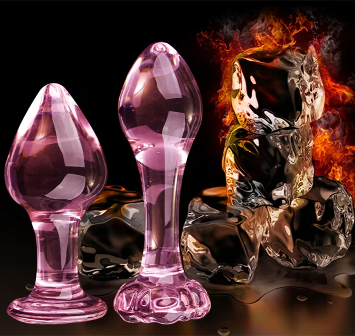 Пробка из розового хрусталя анальная пробка для взрослых массажер простаты