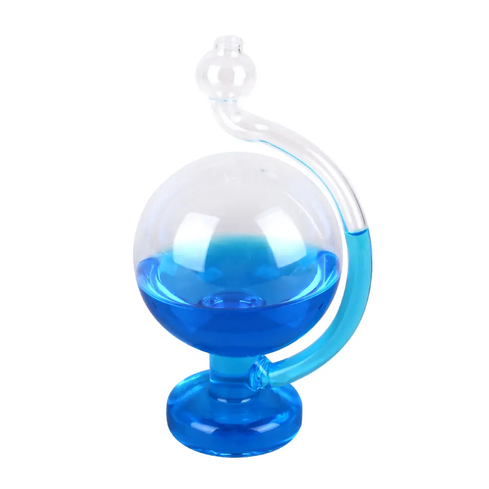 

Rain Glass Bottle Creative Globe Shape Storm Glass Crystal Shine Forecast Weather Barometer DIY