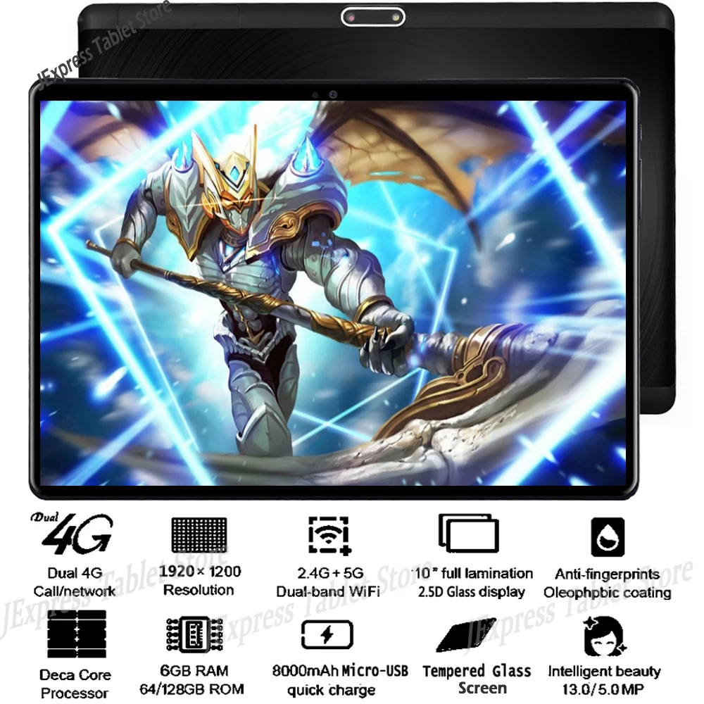 2020 Новый 10 дюймовый планшетный ПК Deca Core Android 8 1 OS 6 ГБ Оперативная память 128 Гб