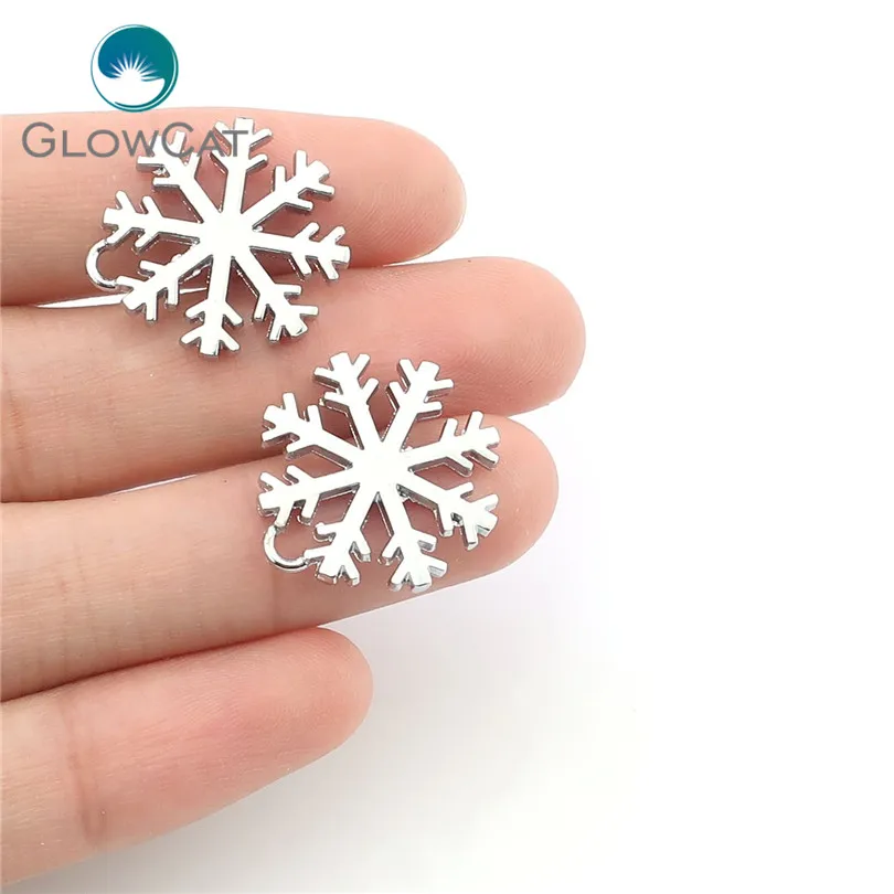 5 шт./лот светлый Золотой горный хрусталь Счастливого Рождества Снежинка