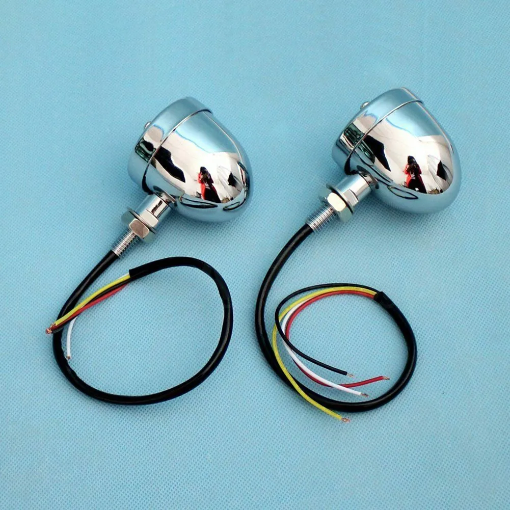 

Red Lens Turn Signal Light Red/Amber Replacement Tail Light Brake Blinker