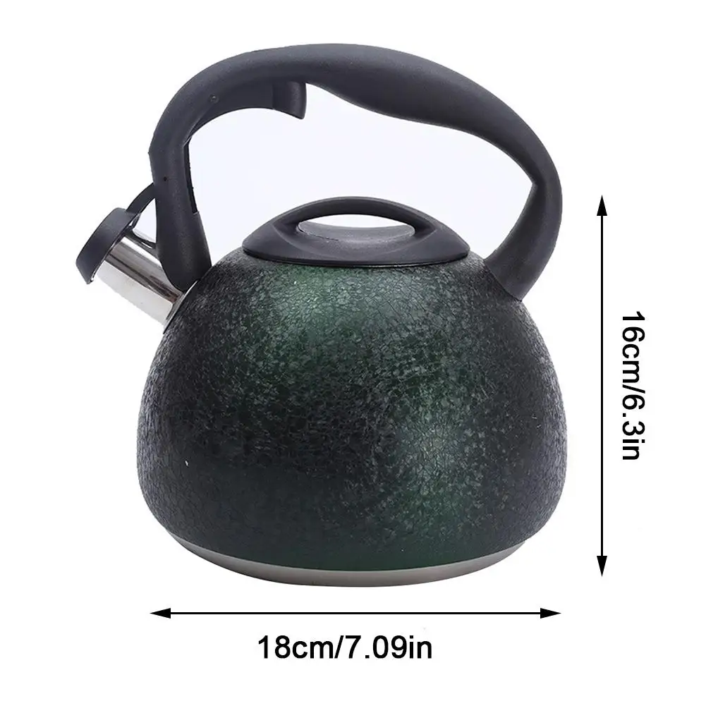 3л чайник из нержавеющей стали со свистком пищевой трещины зернистая поверхность