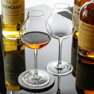 Professional Blenders Whiskey Glass for Bartender Wine Taster Crystal Cup XO Brandy Liqueur Whisky Goblet Cup Red Wine Glass