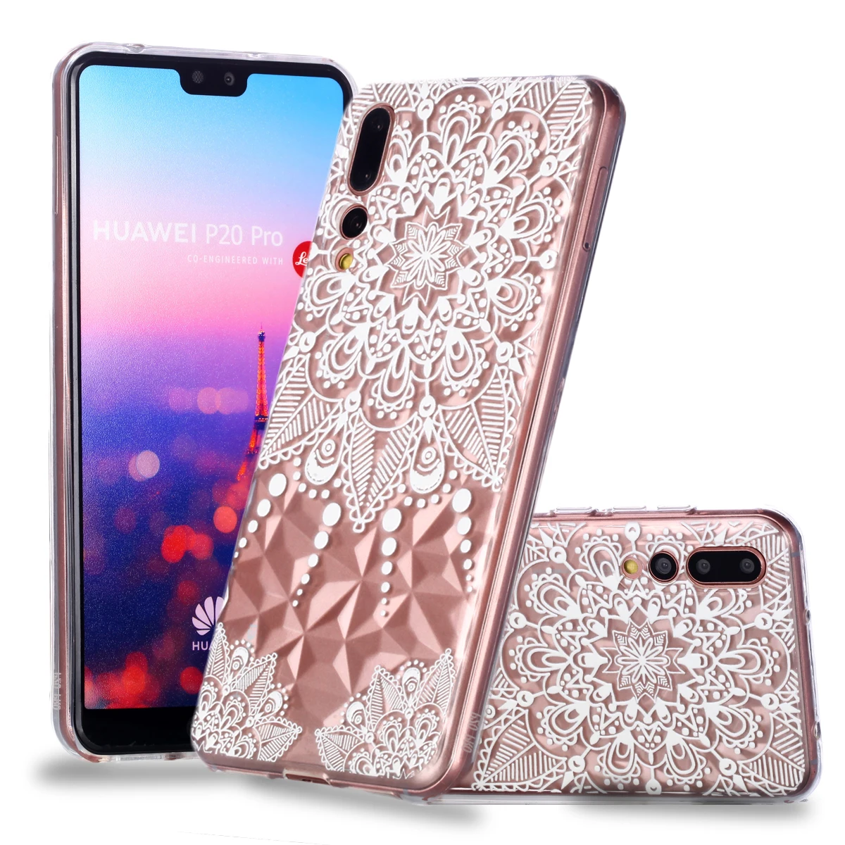 Для Huawei P30 Pro Lite противоударный мягкий чехол в форме бриллианта для P20 Y5 Y6 2019 P Smart Plus