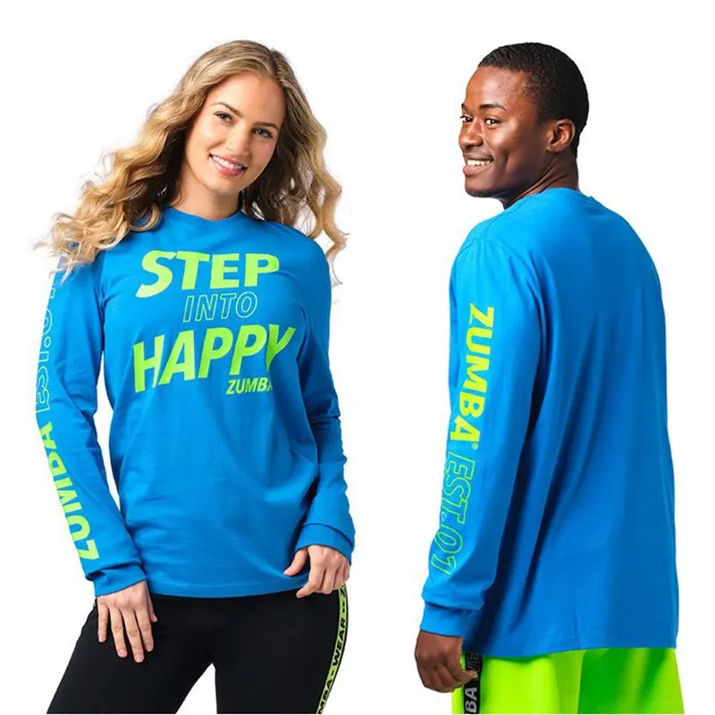 

Одежда Zumba, новинка, дешевая Женская одежда для йоги, одежда для аэробики и бега, одежда для фитнеса, одежда zumba с длинным рукавом, футболка, му...