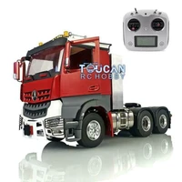 114 radio controlled toy lesu metal 6x6 chassis hercules painted cab rc tractor truck w toolbox for tamiya benz thzh0832 smt3