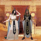 Костюмы на Хэллоуин для женщин, костюмы египетской богини, косплей для мужчин, египетский фараон, египетская королева, Пурим, для взрослых пар
