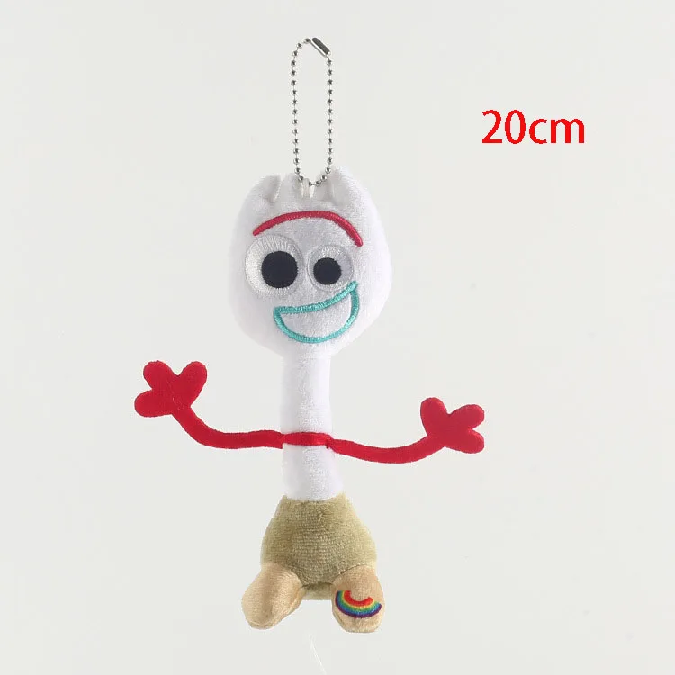 20cm Игрушка из фильма 4 аниме белая форки Мягкая кукла из мультфильма из мягкого плюша игрушки для мальчиков и девочек детская вечеринка Рождественский подарок сумка аксессуары - Цвет: 20cm