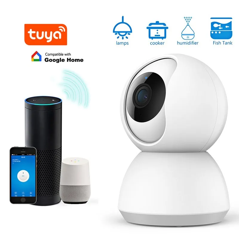 

Tuya Smart App CCTV Surveillance Wifi HD IP Camera 1080P High solution Two Way Audio Smart IP camera with Night version