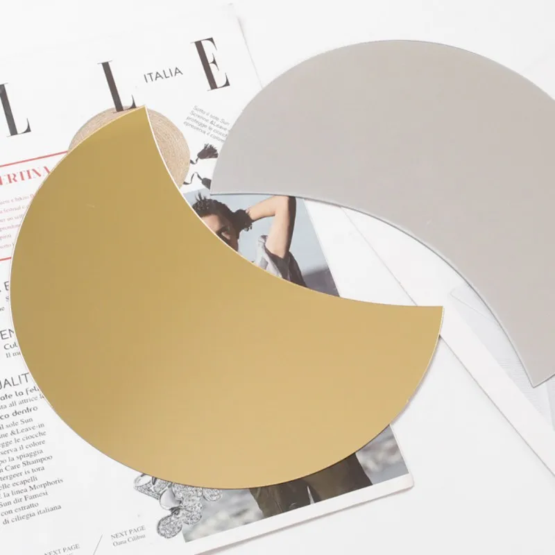 Набор акриловых зеркальных фаз Полумесяца наклейка луна-зеркало 3 шт. | Дом и сад