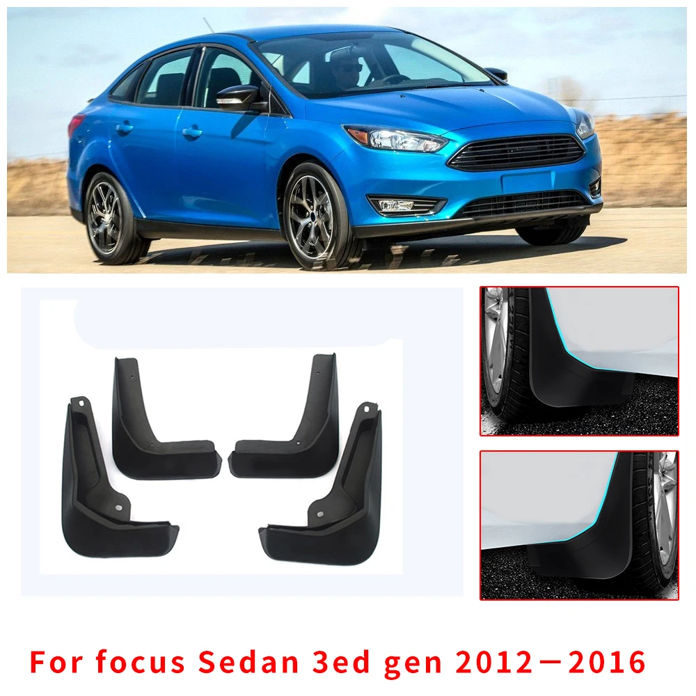 

Автомобильные грязезащитные щитки для Ford Focus Sedan 2012 2013 2015 2014, комплект брызговиков над брызговиками, автомобильный Стайлинг, аксессуары для ...