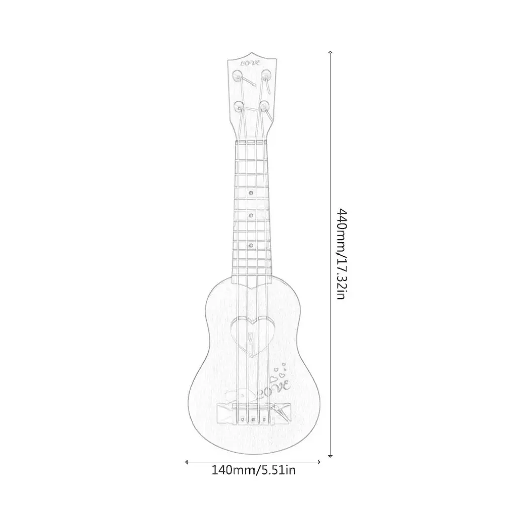 

Kids Toys Guitar Beginner Classical Ukulele Guitar Educational Musical Instrument Toy for Kids Funny Stringed Musical Instrument