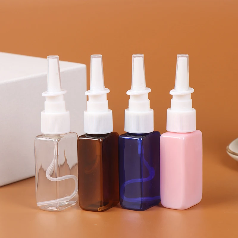 

30ml Clear Empty Plastic Nasal Spray Bottles Pump Sprayer Mist Nose Spray 1PC