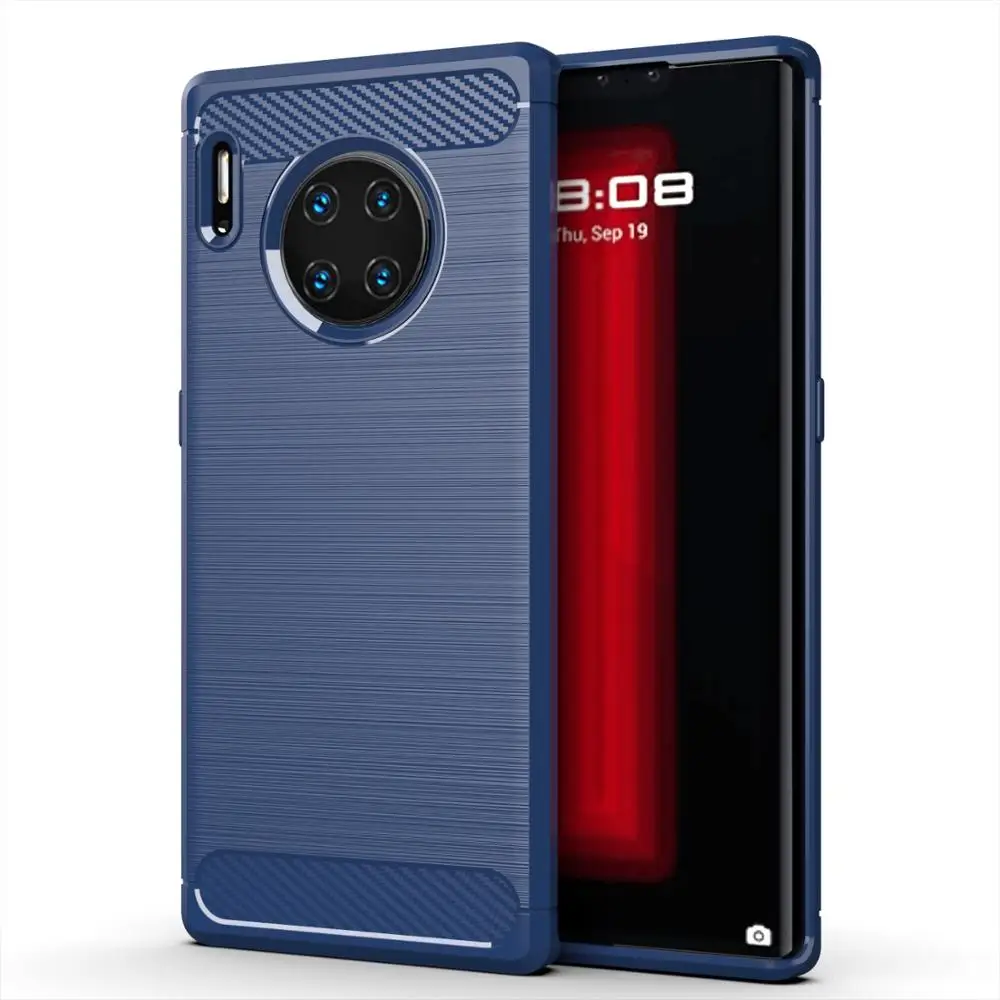 Матовый мягкий чехол из углеродного волокна для мобильного телефона Huawei Nova 5 5i Pro