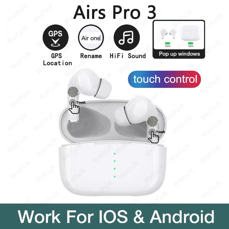 Apple AirPods Pro 3 копия 1 в TWS беспроводные наушники Bluetooth ухо спортивная Гарнитура для