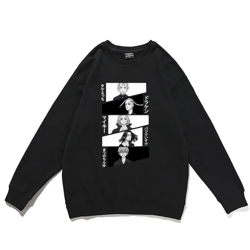 

Anime Tokyo Revengers Baji Keisuke Chifuyu Matsuno Mikey Draken Pullover Men Women Fashion Pullovers Mens Comfortable Sweatshirt