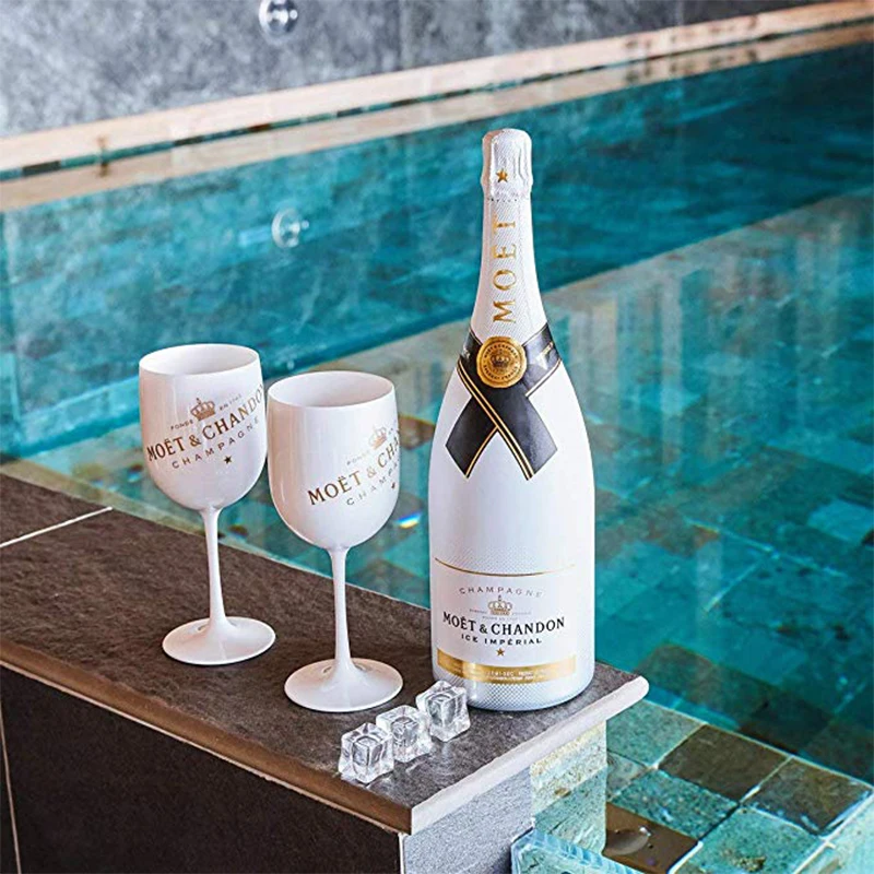 2 шт. бокал для шампанского коктейлей ведро льда вино пиво Partyfor 3л акриловые белые