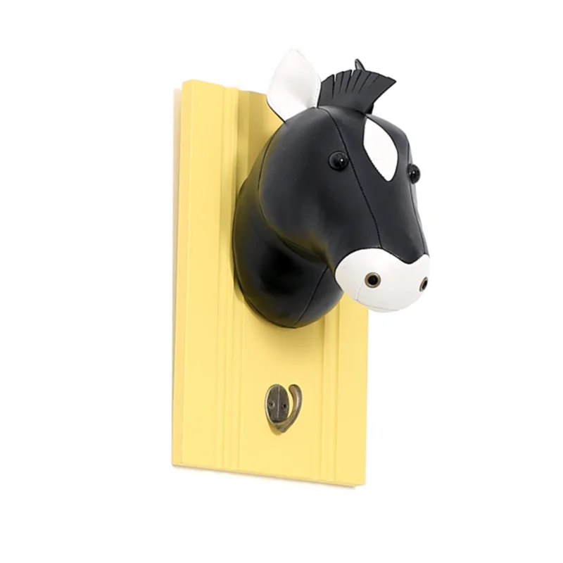 Искусственная кожа животное голова лошади Настенное подвесное украшение