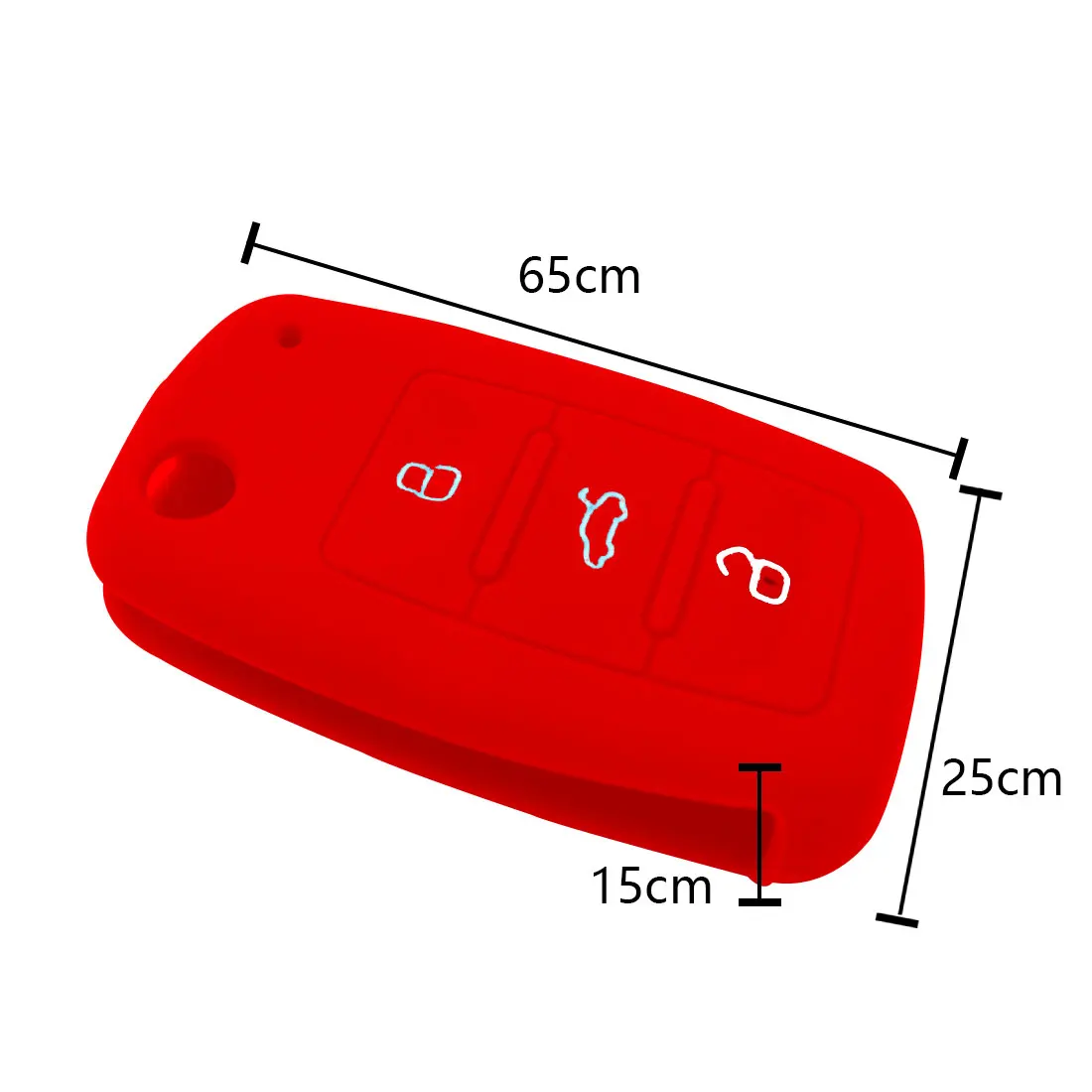

3 Buttons Silicone Car Key Case Cover For Bora Jetta POLO MK4 MK6 Bora Passat B5 B6 VW Golf 4 5 6 7 Superb Tiguan Beetle