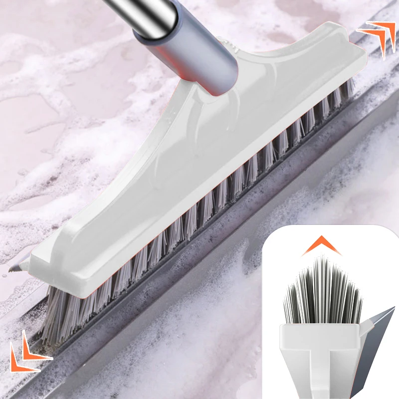 

2 In 1 Professional V-shaped Crevice Cleaning Brush Window Groove Cleaning for Windows Swimming Pool Home Cleaning Tools