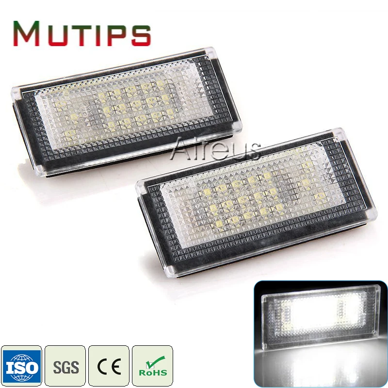 

Автомобильные светодиодные подсветки для номерного знака Mutips, 12 В, для BMW Mini Cooper S R50 R52 R53, аксессуары 2X, белый, SMD Светодиодная лампа для номерн...