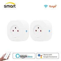 israel il 16a smart socket wifi wireless switch smart plug 220v power outlet app remote control compatble alexa google assistant
