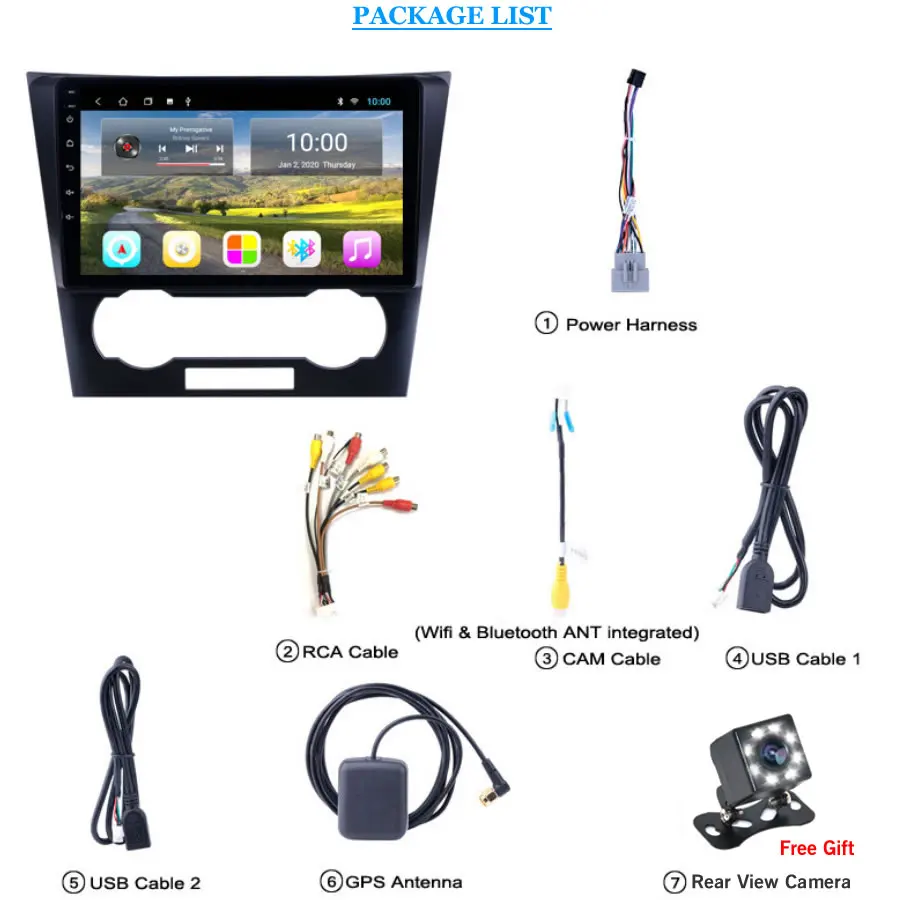 Автомагнитола 9 дюймов Android 10 для Chevrolet Epica 2007-2009/2010/2011/2012 автомобильное радио