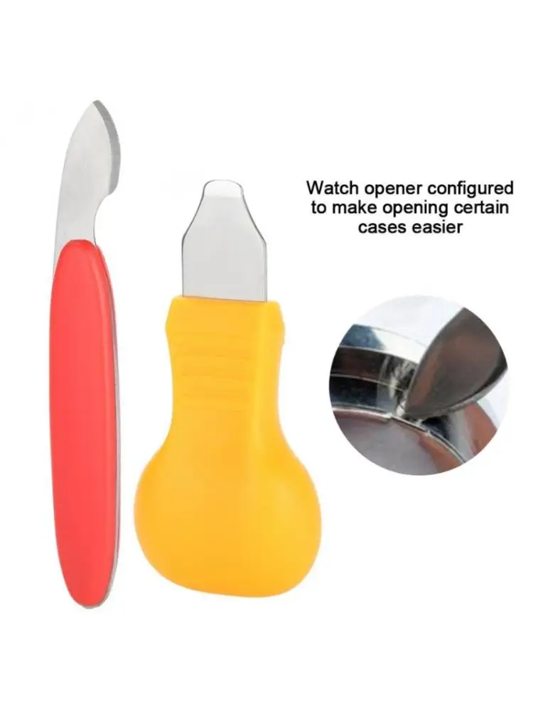 

2pcs Watch Back Cover Case Opener Knife Remover Change plastic + metal Watch Battery Removal Watchmaker Repair Tool Kit