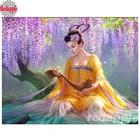 5D алмазная вышивка японская красота Алмазная вышивка крестиком квадратная алмазная живопись сделай сам алмазная живопись девушка старинная женщина Декор
