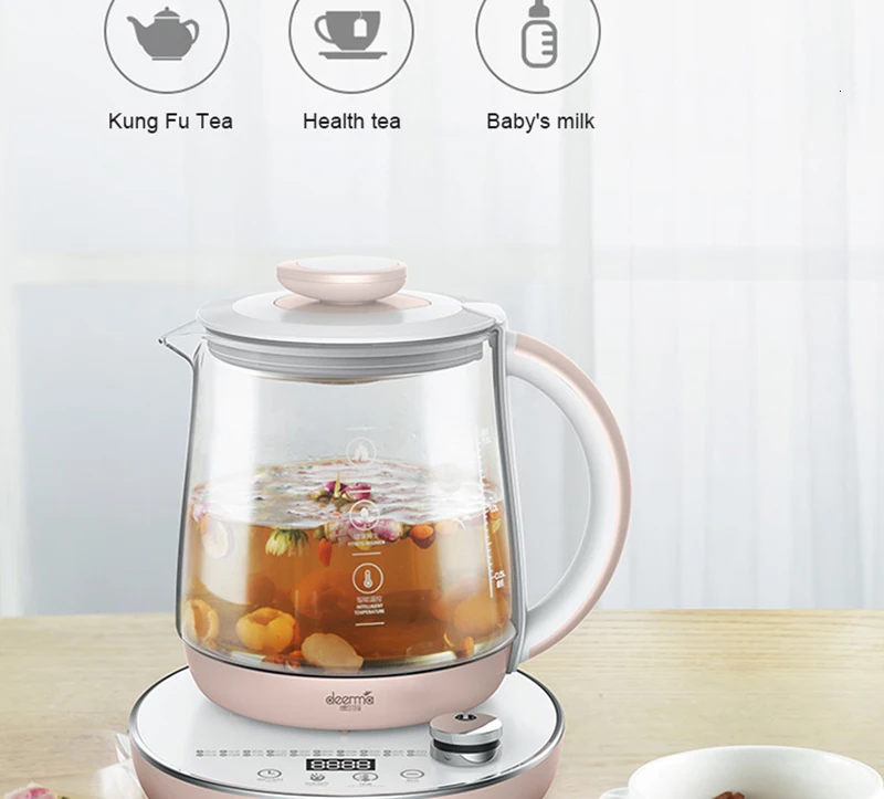 Xiaomi 1.5L сохранение здоровья горшок многофункциональный электрический чайник для приготовления чая назначение синхронизации изоляции каша с ситечком