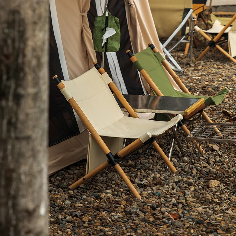 

1PCS Leisure Fishing Sketch Camping Outdoor Folding Chair Kermit Chair Simple Portable Solid Color Wood Chair Back Chair LD729