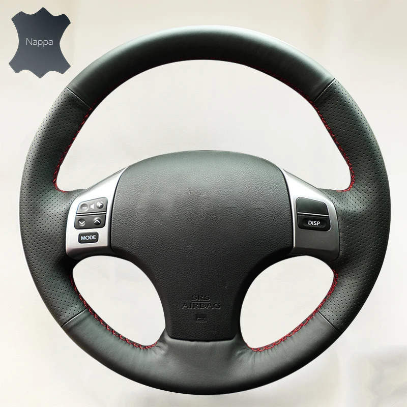 Сшитый вручную чехол на руль для Lexus IS IS250 верхний слой кожаный рулевого колеса