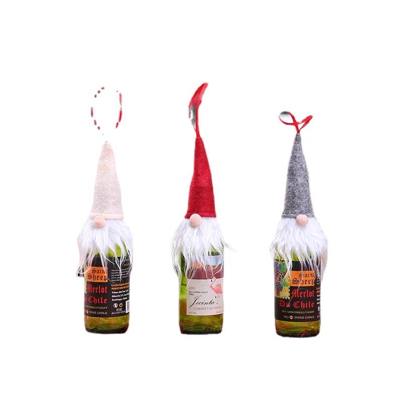 

5 шт., набор крышек для бутылок вина с Санта-Клаусом, снеговиком