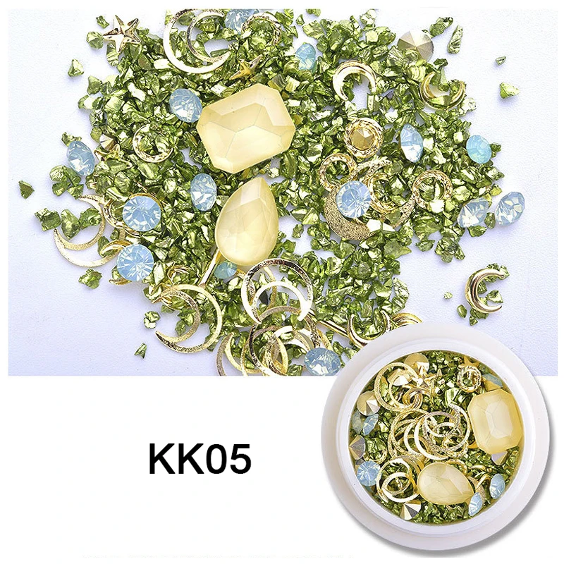 1 коробка новинка 3D украшения для ногтей стеклянные бриллианты из мокко Стразы DIY