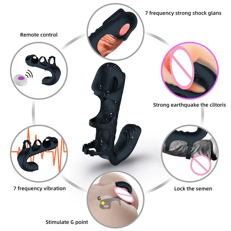 Беспроводной пульт для пальцев Стимулятор клитора влагалища Задержка эякуляции