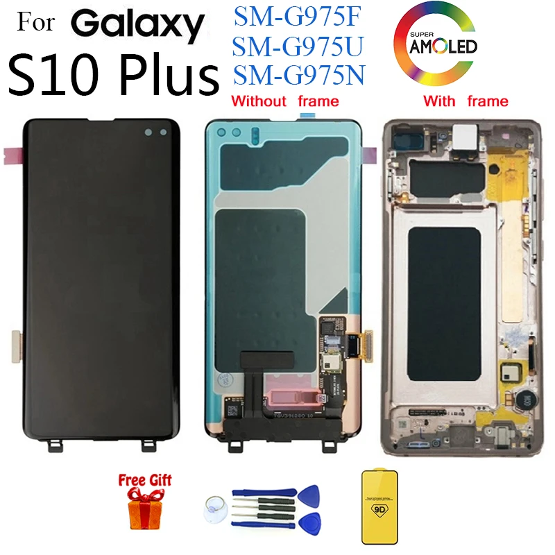 Новый ЖК дисплей AMOLED для SAMSUNG Galaxy S10 Plus G9750 цифровой преобразователь сенсорного