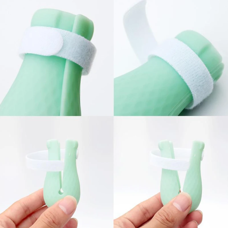 

4pcs Anti-biting Bath Washing Cat Claw Cover Cut Nails Foot Cover Pet Paw Protector For Anti-Scratch Cat Shoes Boots Adjustable