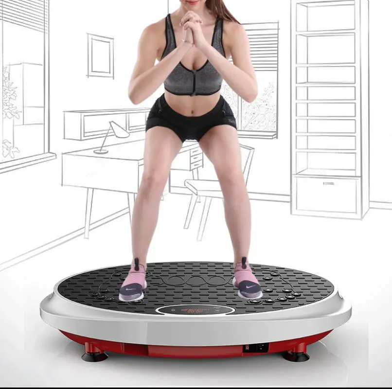 Fat Burning Plate Exercise Vibration Fitness Massager LCD Display Slimming Device For Body Building Workout Weight Loss | Спорт и