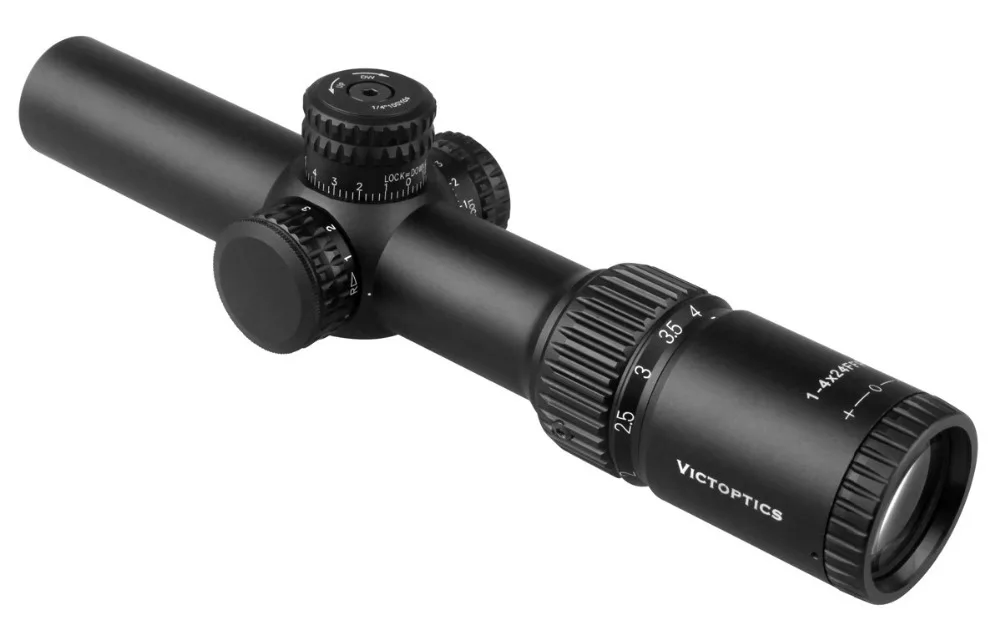 Victoptics 1-4x24 компактный дополнительный светильник FFP 1/2 MOA оптические прицелы охотничьи прицелы с красной зеленой подсветкой 30 мм для воздушного пистолета