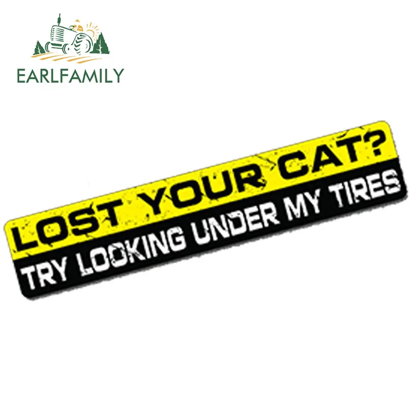 EARLFAMILY 15 см x 3 потеряли свои автомобильный стикер Кот наклейка на бампер окна