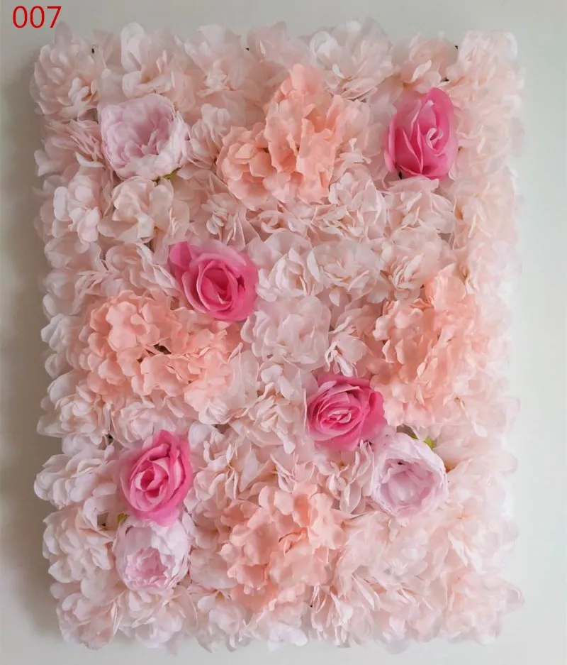

60x40cm each Piece Peony Hydrangea Rose Flower Wall Panels for Wedding Backdrop Centerpieces Party Decorations 12pcs/lot