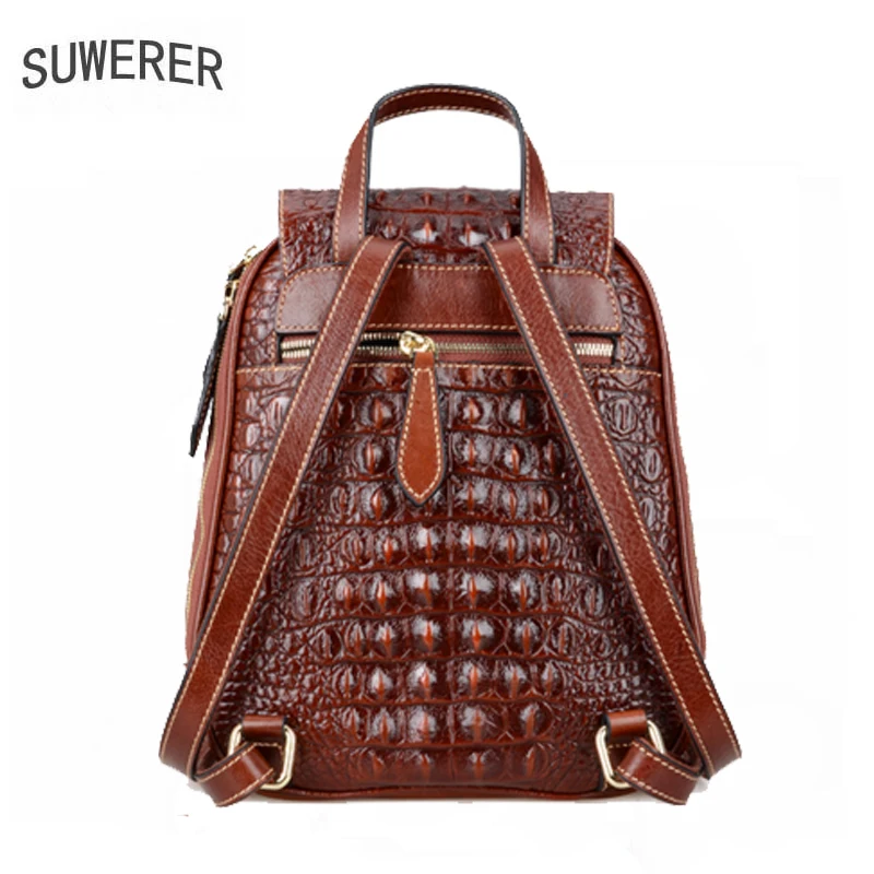 Рюкзак SUWERER из натуральной кожи роскошный женский рюкзак с рисунком